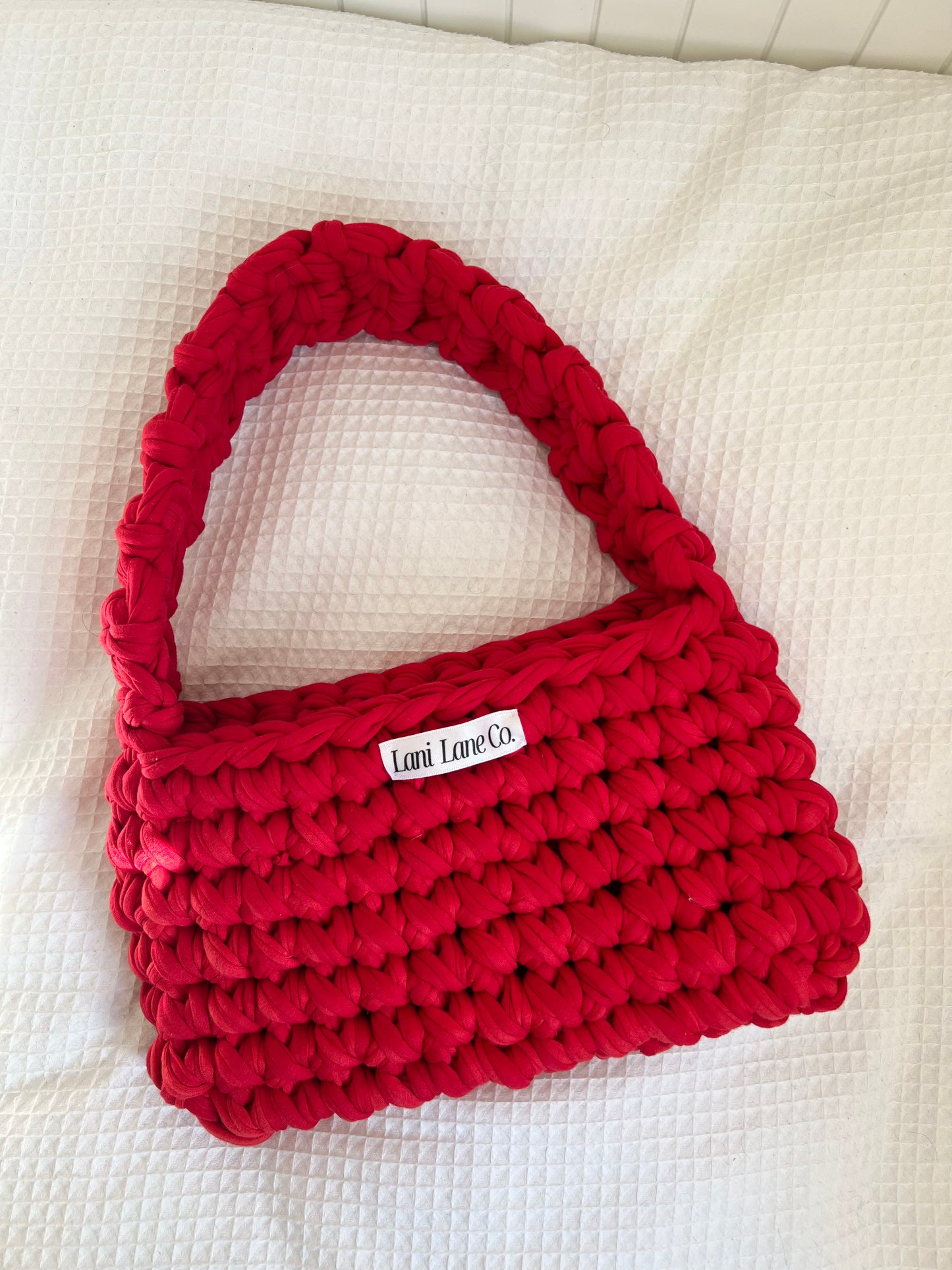 Shoulder Bag - Cherry Red